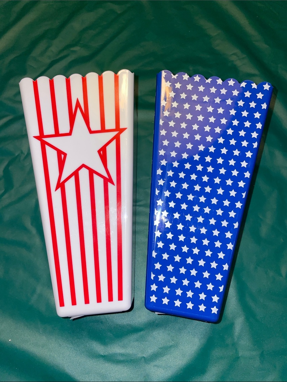 Patriotic Red & Blue Star Snack Boxes - Home Party Supplies